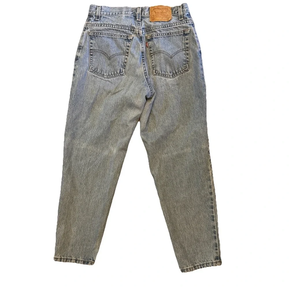 Vintage Levis 550 Jeans 12 Medium Petite Relaxed Fit Tapered‎ Leg Light USA Y2K